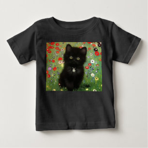 Gustav Klimt Kitten Baby T-Shirt