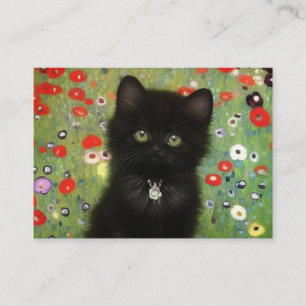 Gustav Klimt Kitten Enclosure Card