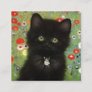 Gustav Klimt Kitten Enclosure Card