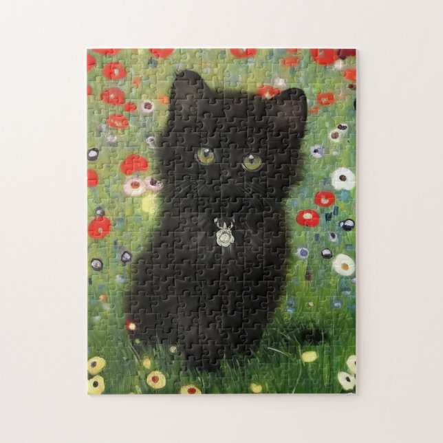 Gustav Klimt Kitten Jigsaw Puzzle (Vertical)