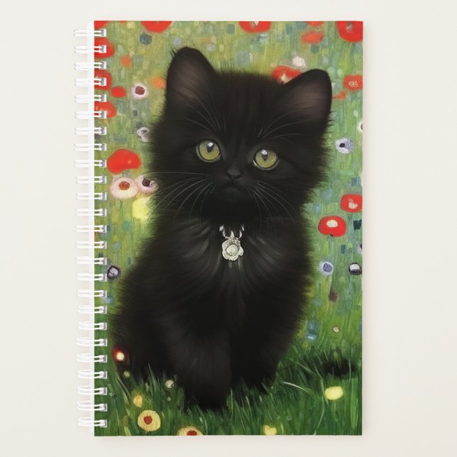 Gustav Klimt Kitten Planner (Front)