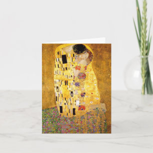 Gustav Klimt La carte Kiss Note
