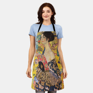 Gustav Klimt - Lady with Fan Apron