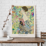 Gustav Klimt Lady with Fan Art Exhibition Poster Canvas Print<br><div class="desc">Gustav Klimt Lady with Fan Art Exhibition Print</div>