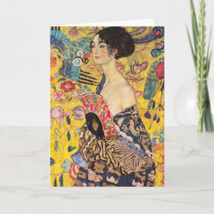 Gustav Klimt - Lady with Fan Card