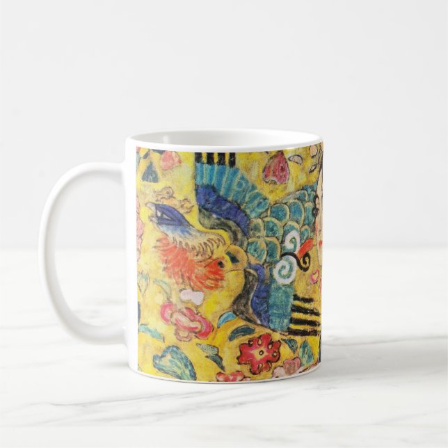 Gustav Klimt Lady With Fan Coffee Mug (Left)