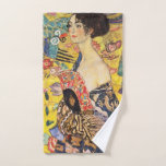 Gustav Klimt Lady With Fan Hand Towel<br><div class="desc">Gustav Klimt Lady With Fan</div>
