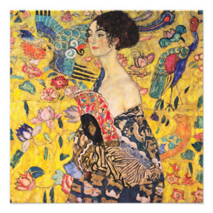 Gustav Klimt - Lady with Fan Photo Print