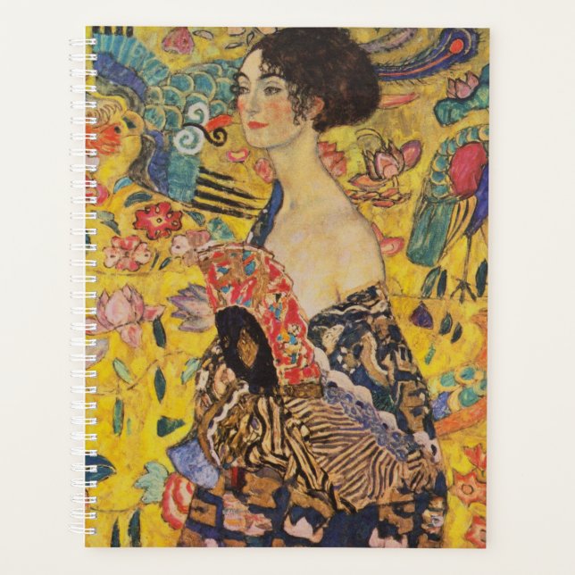 Gustav Klimt - Lady With Fan Planner (Front)