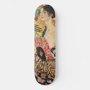 Gustav Klimt - Lady with Fan Skateboard
