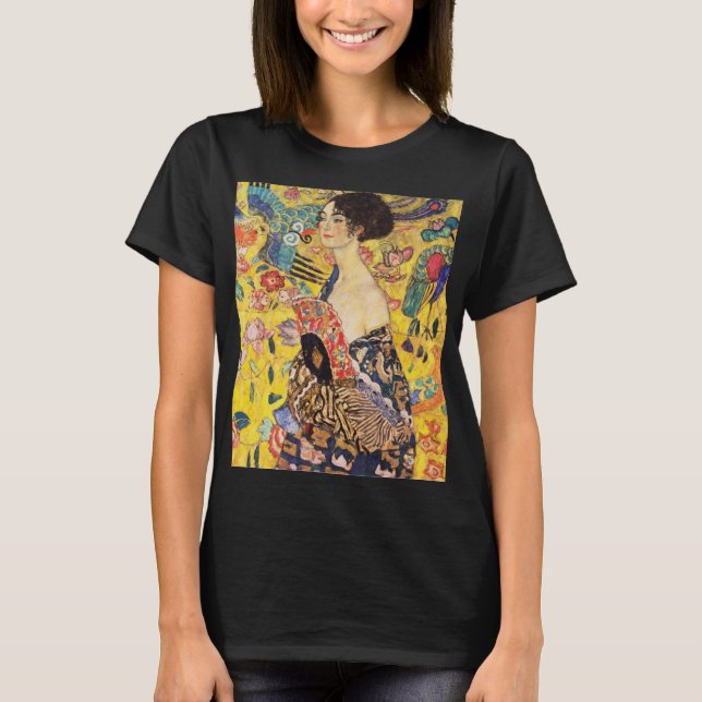 Gustav Klimt Lady With Fan T-Shirt (Front)