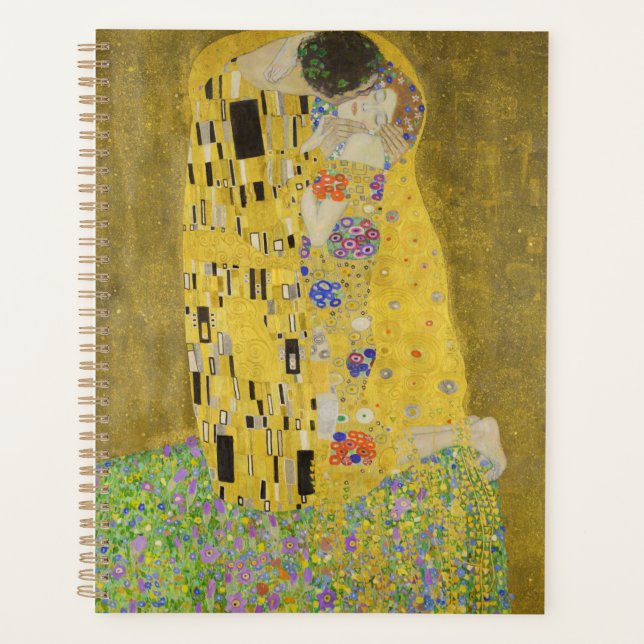 Gustav Klimt - Le baiser (Devant)