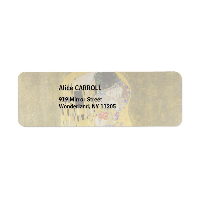 Gustav Klimt - Le baiser (Devant)