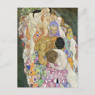 Gustav Klimt Life and Death Postcard