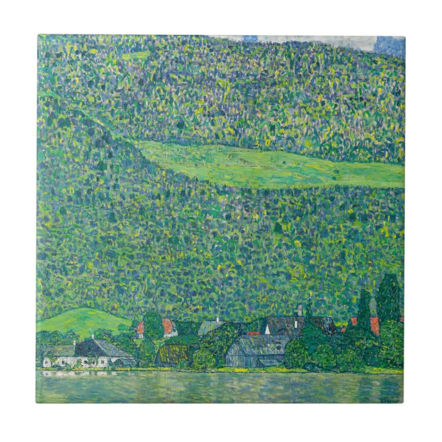 Gustav Klimt - Litzlberg am Attersee Tile (Front)