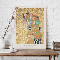 Gustav Klimt Lovers Embrace Art Exhibition Poster