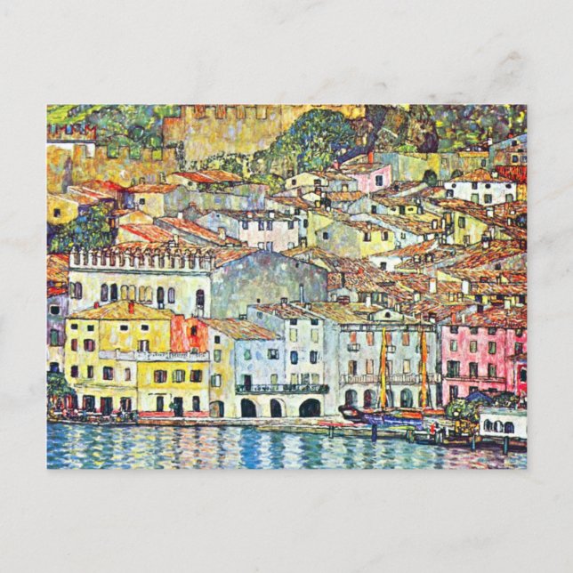 Gustav Klimt Malcena At The Gardasee Postcard (Front)