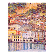 Gustav Klimt . Malcesine am Gardasee painting