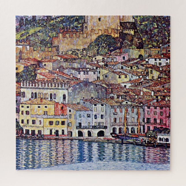 Gustav Klimt - Malcesine at Lake Garda Italy Jigsaw Puzzle (Vertical)