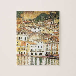Gustav Klimt - Malcesine on Lake Garda Jigsaw Puzzle