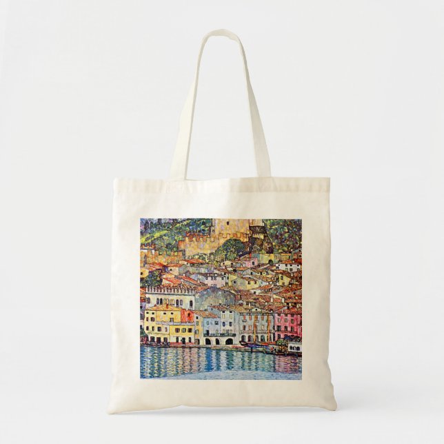 Gustav Klimt Malcesine on Lake Garda Tote Bag (Front)