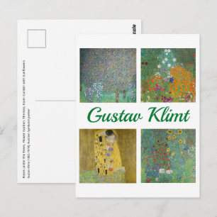 Gustav Klimt Masterpieces Postcard