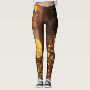 Gustav Klimt - Minerva Or Pallas Athena Leggings
