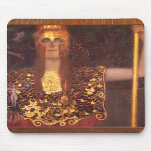 Gustav Klimt Minerva Pallas Athena Mouse Pad