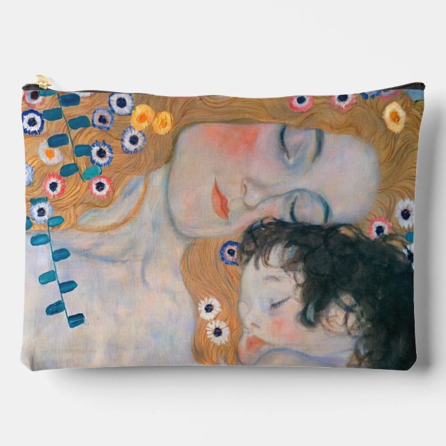 Gustav Klimt - Mother and Child Accessory Pouch (Front)