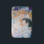 Gustav Klimt - Mother and Child Bath Mat<br><div class="desc">Mother and Child (detail of Three Ages of Woman) - Gustav Klimt,  Oil on Canvas,  1905</div>