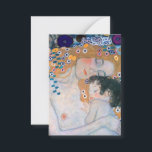 Gustav Klimt - Mother and Child Card<br><div class="desc">Mother and Child (detail of Three Ages of Woman) - Gustav Klimt,  Oil on Canvas,  1905</div>
