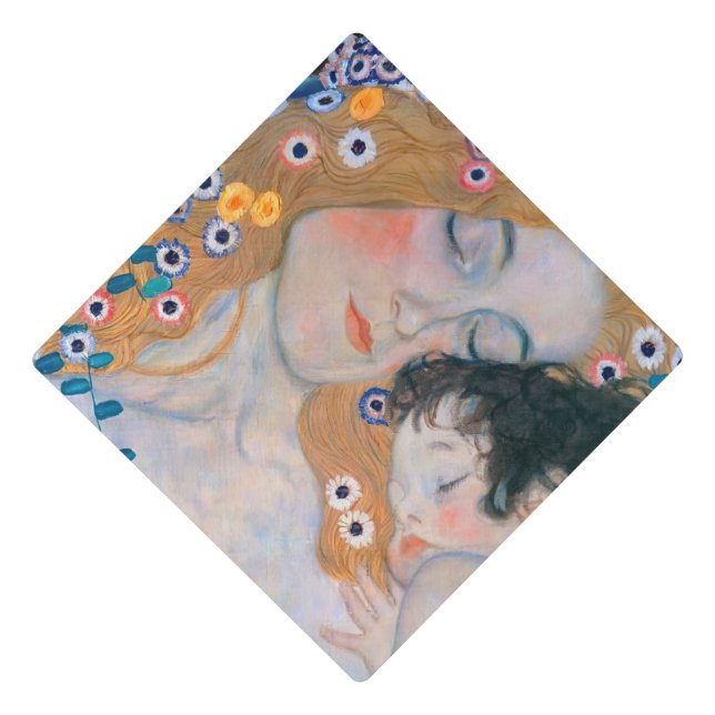 Gustav Klimt - Mother and Child Graduation Cap Topper (Front)