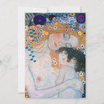 Gustav Klimt - Mother and Child Invitation<br><div class="desc">Mother and Child (detail of Three Ages of Woman) - Gustav Klimt,  Oil on Canvas,  1905</div>