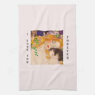 Gustav Klimt - Mother and Child  Kitchen Towel