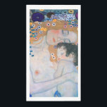 Gustav Klimt - Mother and Child Napkin<br><div class="desc">Mother and Child (detail of Three Ages of Woman) - Gustav Klimt, Oil on Canvas, 1905</div>
