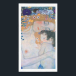 Gustav Klimt - Mother and Child Napkin<br><div class="desc">Mother and Child (detail of Three Ages of Woman) - Gustav Klimt,  Oil on Canvas,  1905</div>