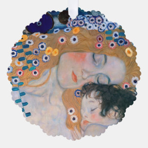 Gustav Klimt - Mother and Child Ornament Card