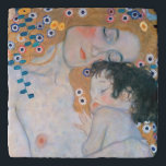 Gustav Klimt - Mother and Child Trivet<br><div class="desc">Mother and Child (detail of Three Ages of Woman) - Gustav Klimt,  Oil on Canvas,  1905</div>