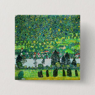 Gustav Klimt - Mountain Slope at Unterach 2 Inch Square Button