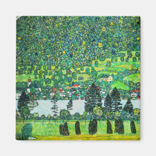 Gustav Klimt - Mountain Slope at Unterach Magnet