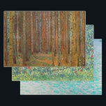 Gustav Klimt - Nature/Landscape Selection Wrapping Paper Sheet<br><div class="desc">Gustav Klimt - Nature/Landscape Masterpieces Selection:
 - Fir Forest / Tannenwald Pine Forest,  1902
 - Apple Tree I,  1907
 - Attersee,  1910
 - The House of Guardaboschi / House in Weissenbach of Attersee Lake,  1912</div>