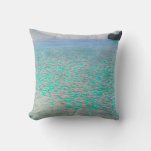 Gustav Klimt - On Lake Attersee Throw Pillow