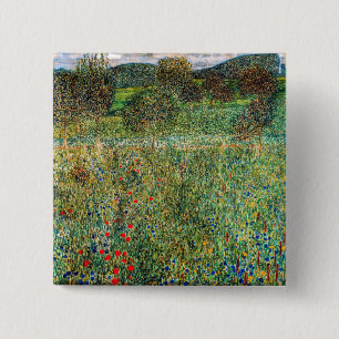 Gustav Klimt - Orchard 2 Inch Square Button