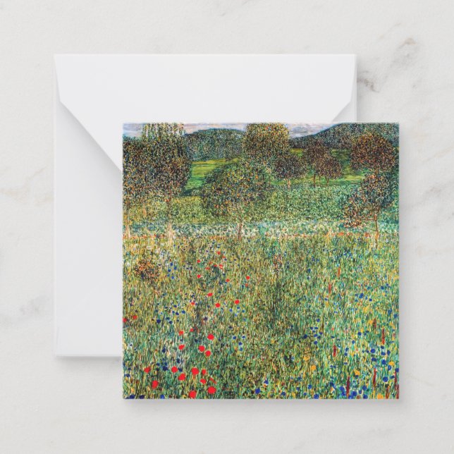 Gustav Klimt - Orchard Card (Front)