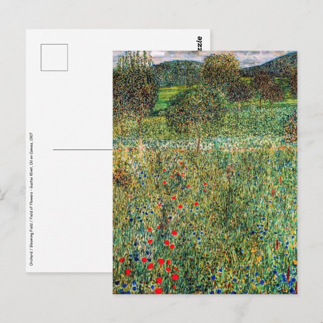 Gustav Klimt - Orchard Postcard (Front/Back)