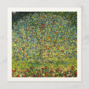 Gustav Klimt painting art nouveau The Apple Tree Announcement