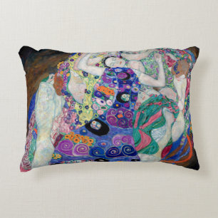 Gustav Klimt Painting The Virgin Accent Pillow