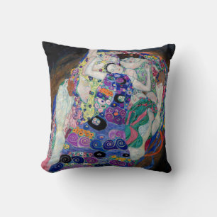Gustav Klimt Painting The Virgin Throw Pillow