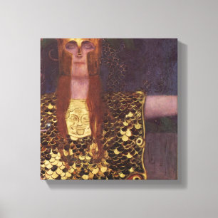 Gustav Klimt - Pallas Athena Canvas Print