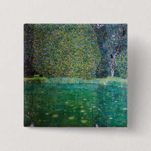 Gustav Klimt - Park of Schloss Kammer am Attersee 2 Inch Square Button